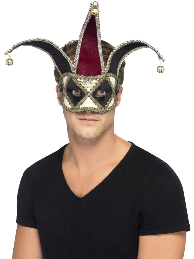 smiffys-fever-gothic-venetian-harlequin-augenmaske-bunt image 1