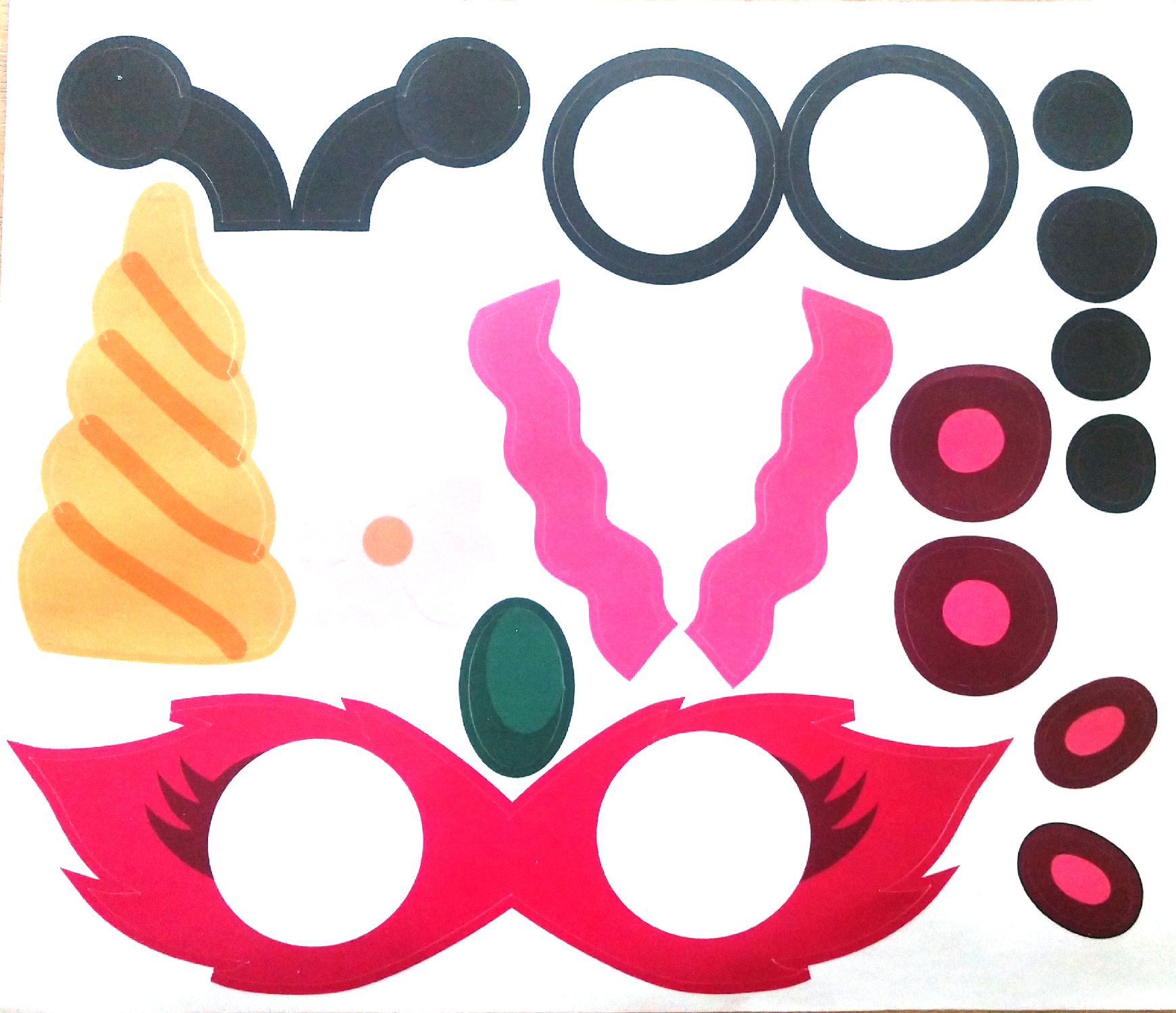 rubies-diy-masken-bastelset-m-dchen-4-masken-mit-farben image 3