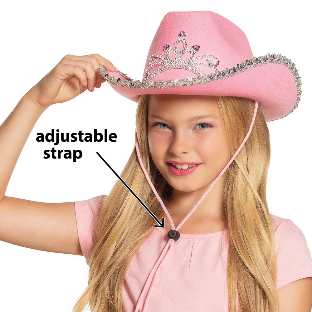 boland-04104-kinderhut-glimmer-rosa-cowgirl-hut-m-dchen image 4