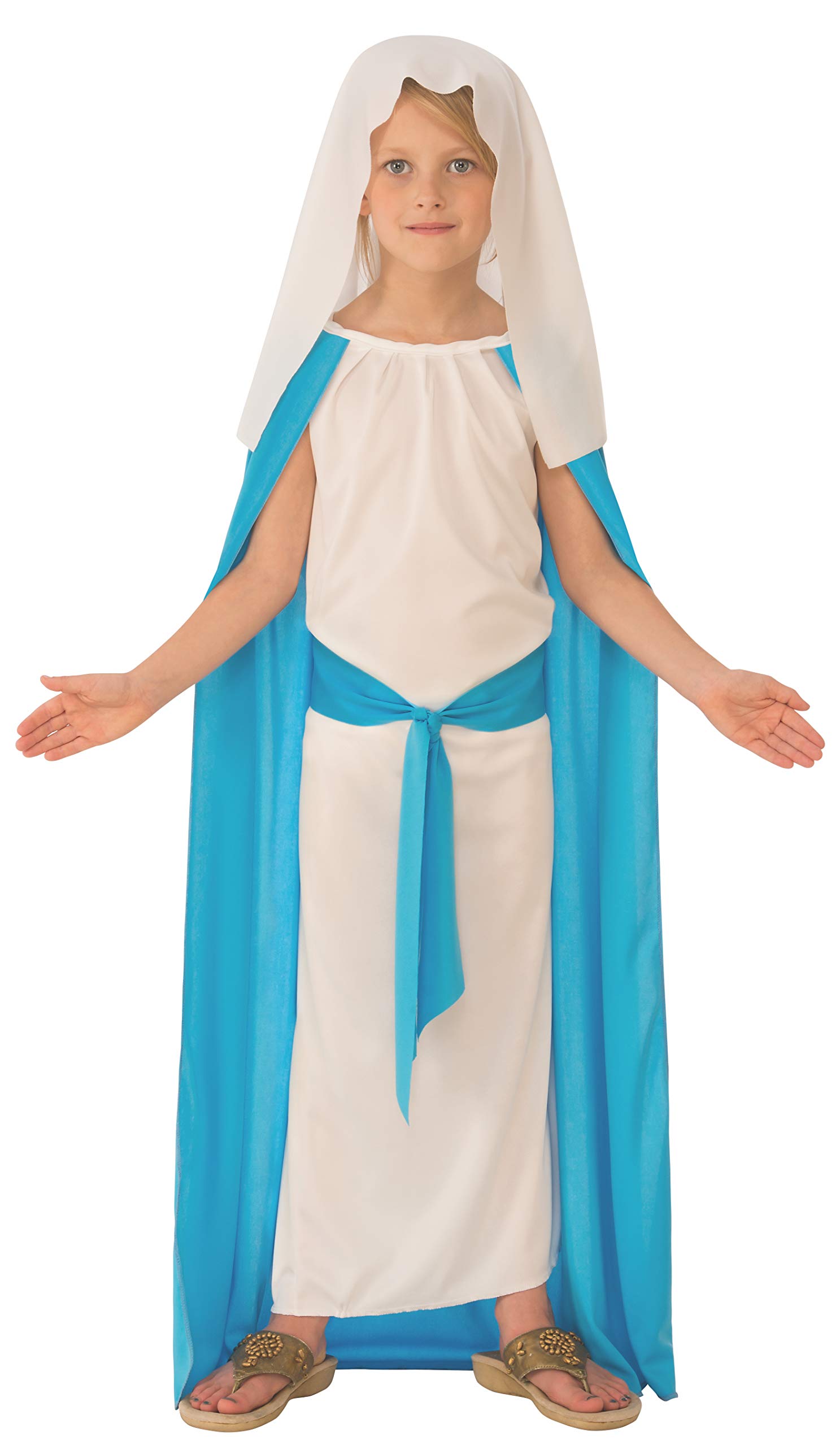 rubie-s-deluxe-maria-kost-m-m-dchen-kleid-mit-umhang image 1