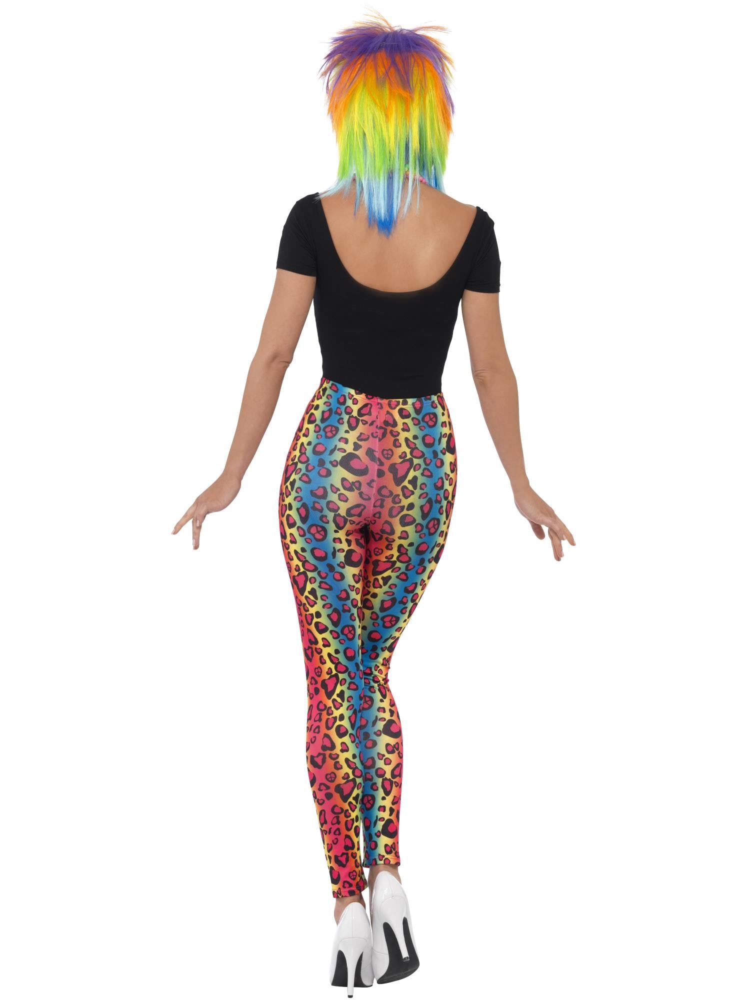smiffys-fever-neon-leo-leggings-damen-bunt-80er image 2