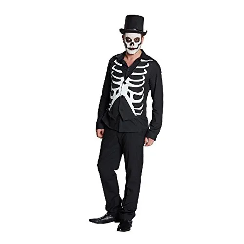 rubie-s-deluxe-skelett-weste-herren-halloween-kost-m-gr-50 image 1
