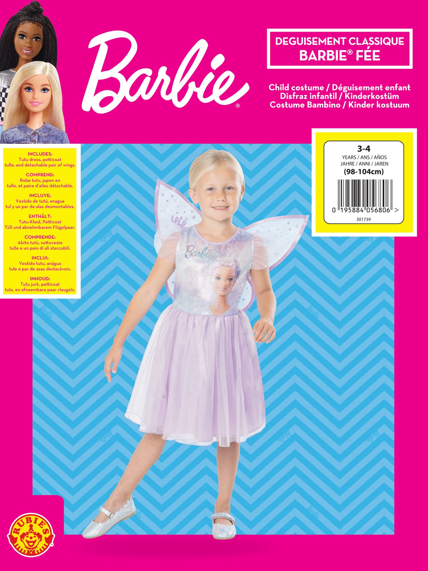 rubies-barbie-fee-klassik-kost-m-tutukleid-lila-mit-fl-geln image 2