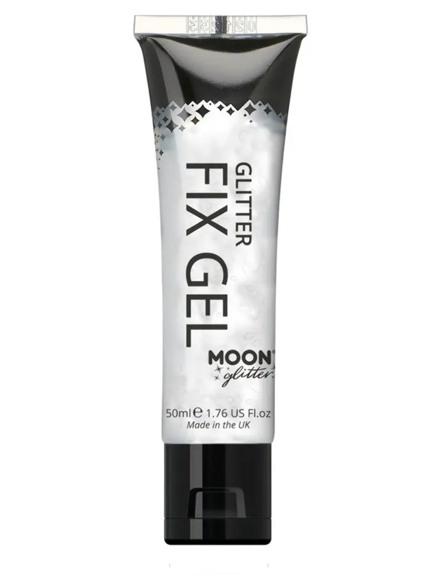 smiffys-makeup-fx-moon-glitter-fix-gel-klar-50-ml image 1