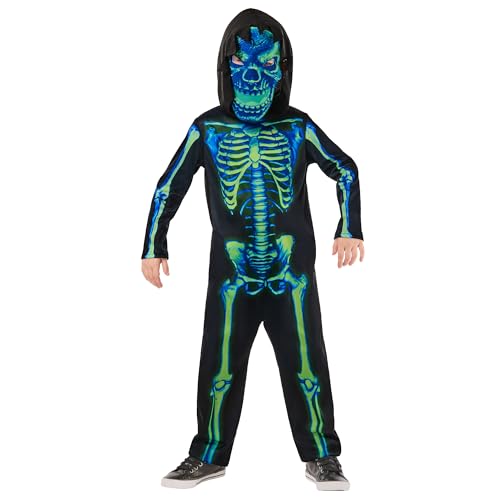 rubie-s-deluxe-skeleton-kinderkost-m-neon-gr-n-5-6-jahre image 8