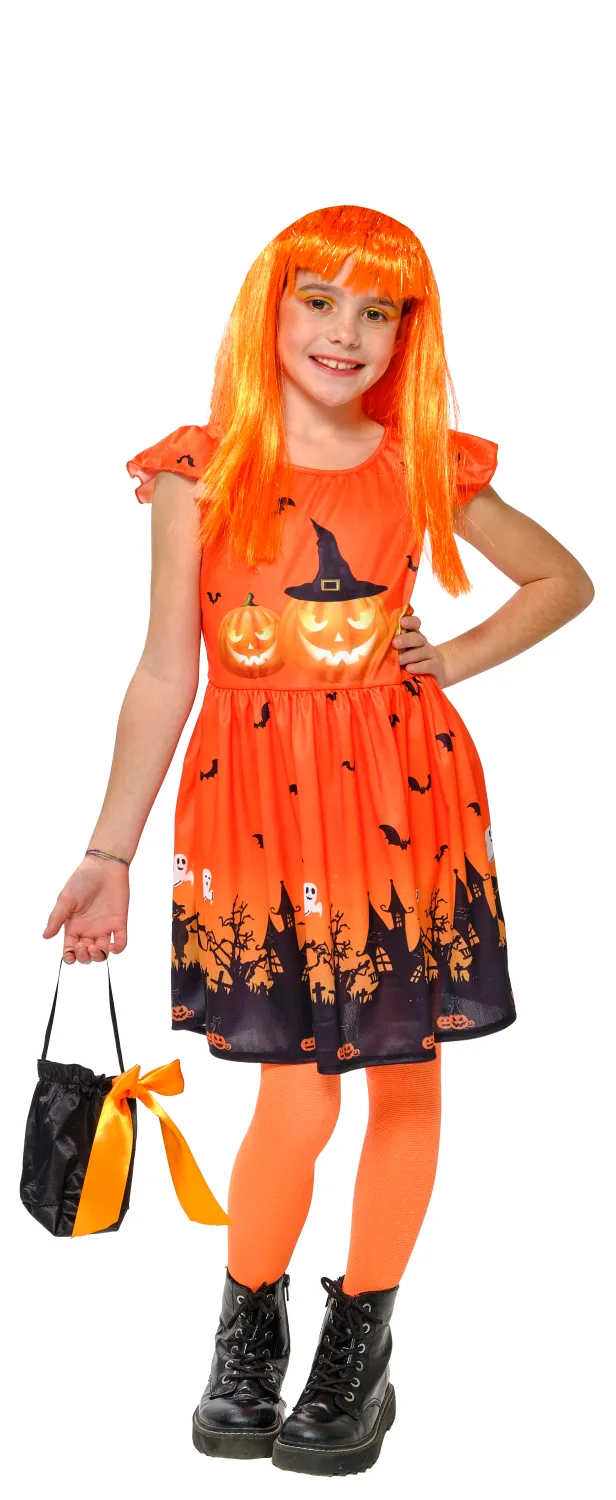 rubies-k-rbis-kleid-kost-m-orange-mit-tasche image 1