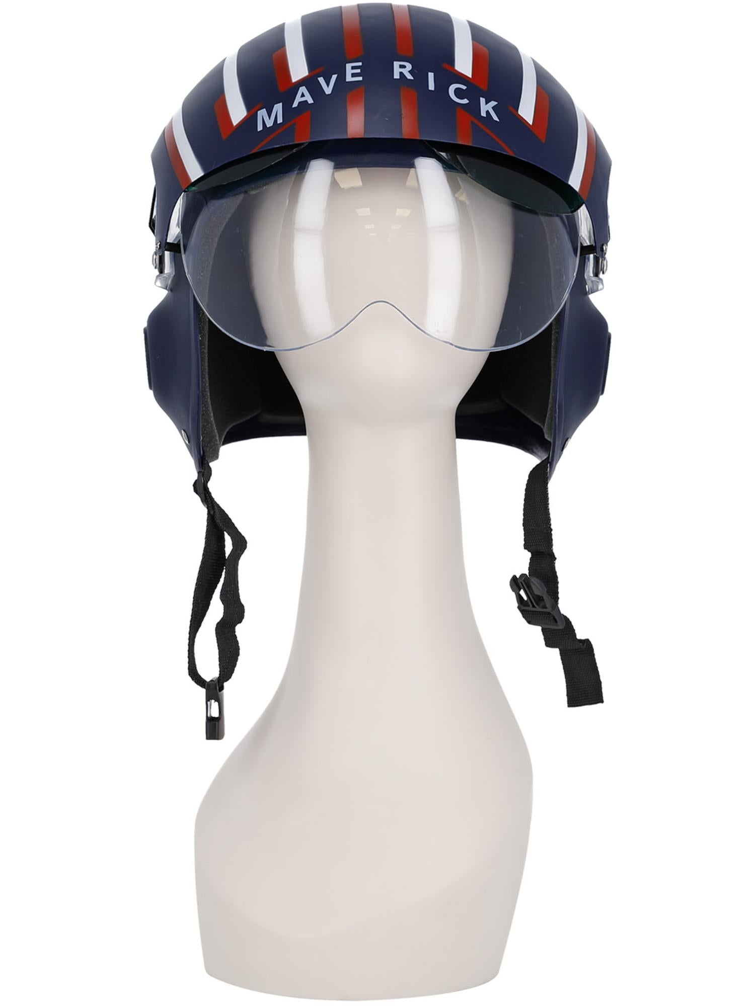smiffys-fever-top-gun-maverick-pilotenhelm-blau-rot image 2