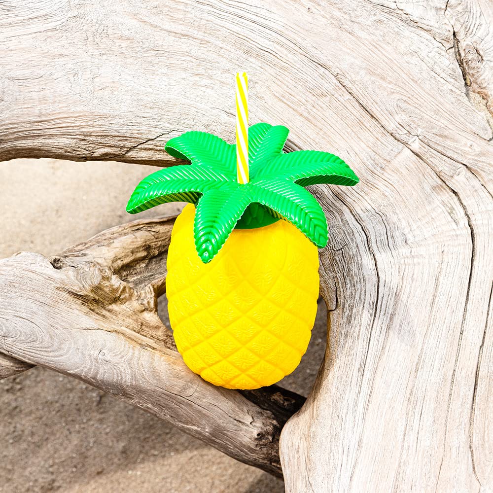 boland-accessories-ananas-tasse-becher-600ml-mit-strohhalm-deckel image 3