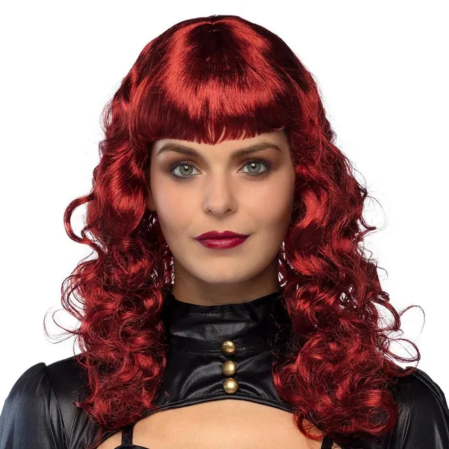 boland-per-cke-lady-steampunk-rot-lang-lockig-mit-pony image 1