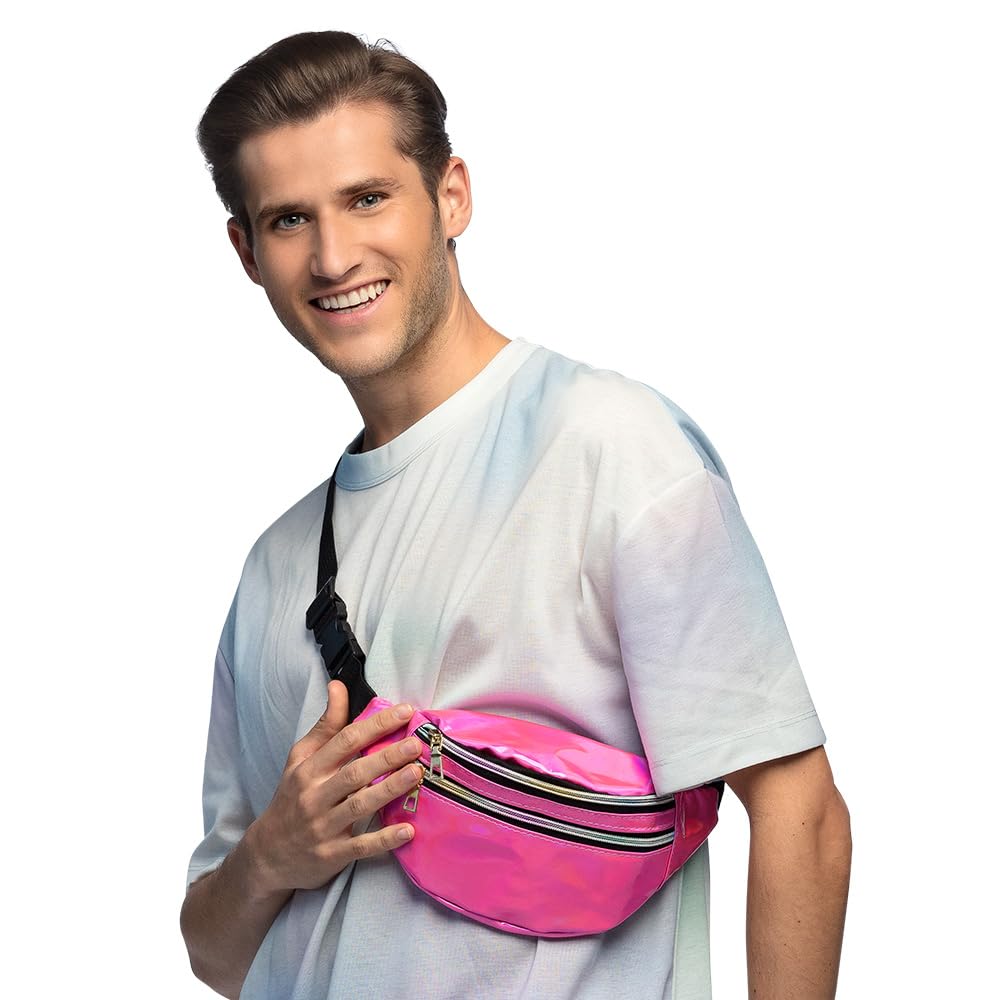 boland-retro-g-rteltasche-bauchtasche-silber-holografisch image 5
