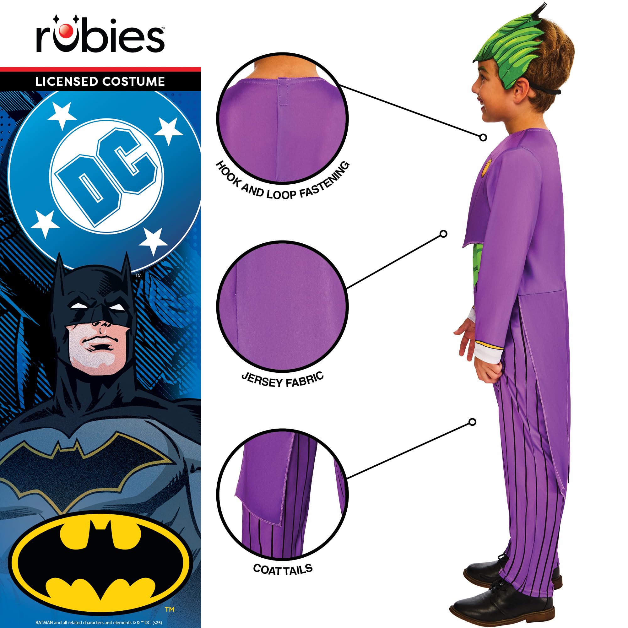 rubie-s-deluxe-joker-kost-m-kinder-5-6-jahre-dc image 4