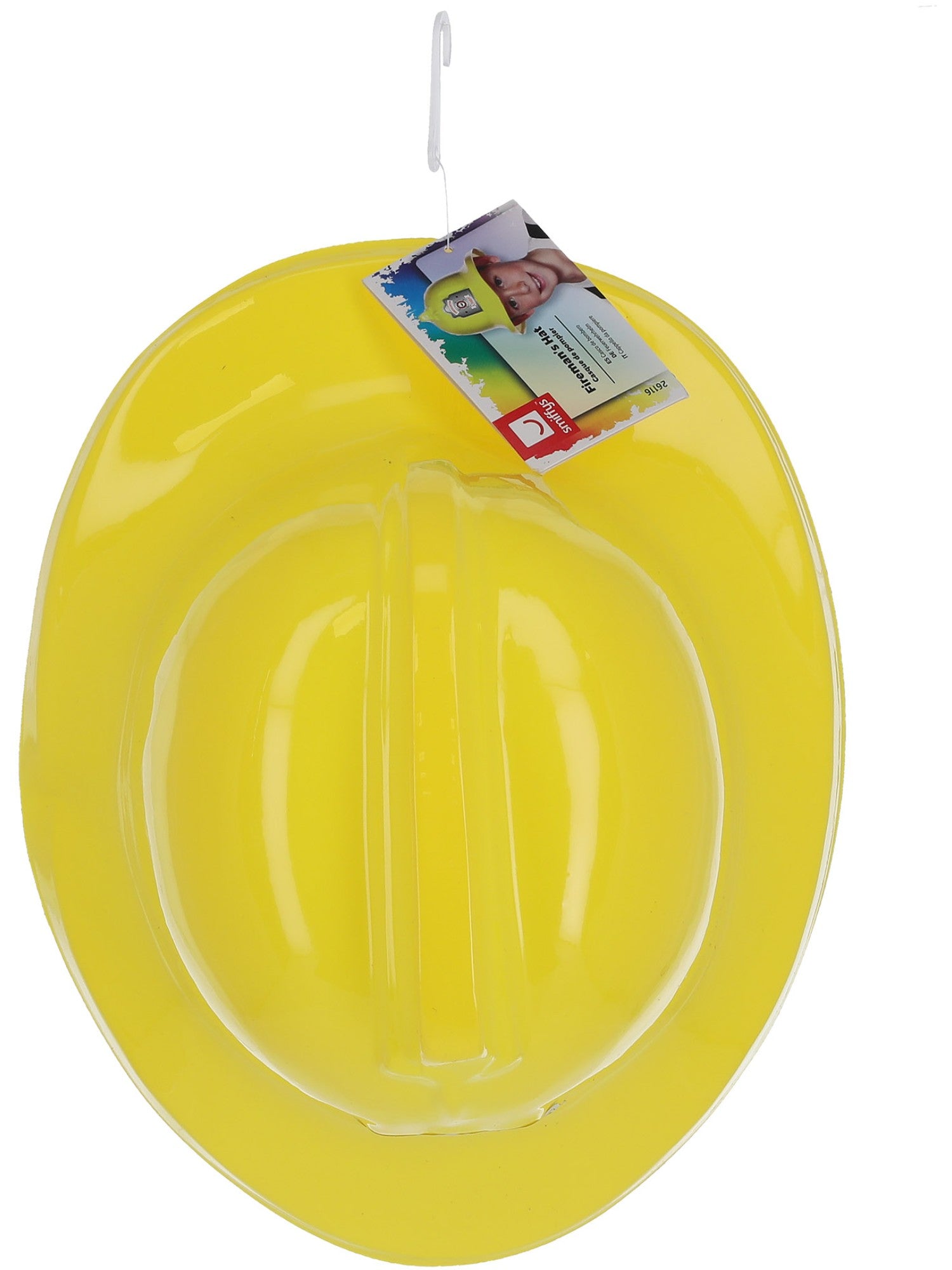 smiffys-fever-feuerwehrhelm-kinder-helm-gelb-mit-abzeichen image 3