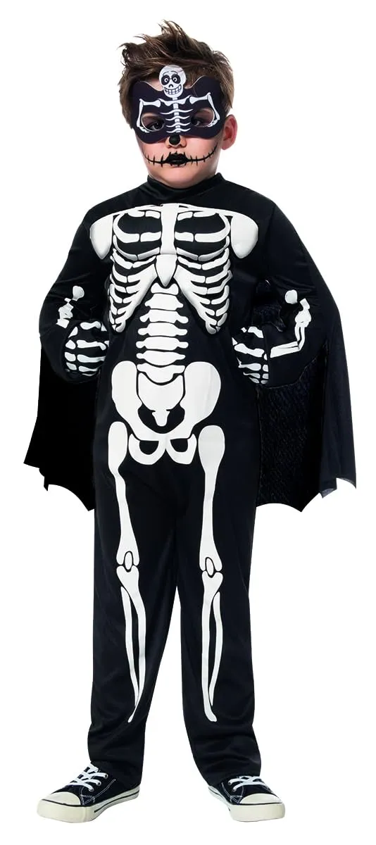 rubie-s-super-skelett-jumpsuit-kinderkost-m-9-10-jahre image 1