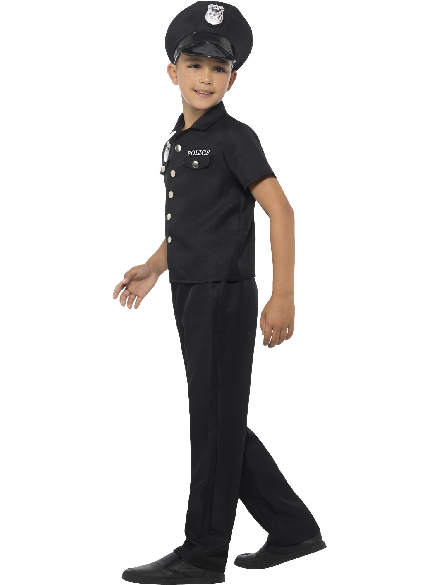 smiffys-fever-new-york-cop-kost-m-schwarz-jungen-gr-l image 3