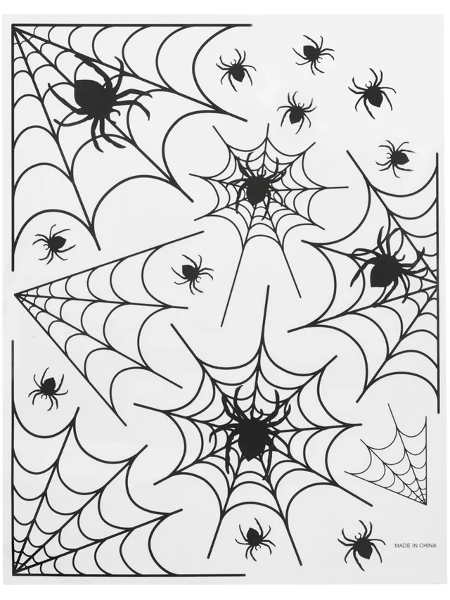 smiffys-fever-spinnen-fenstersticker-halloween-15-teilig image 1