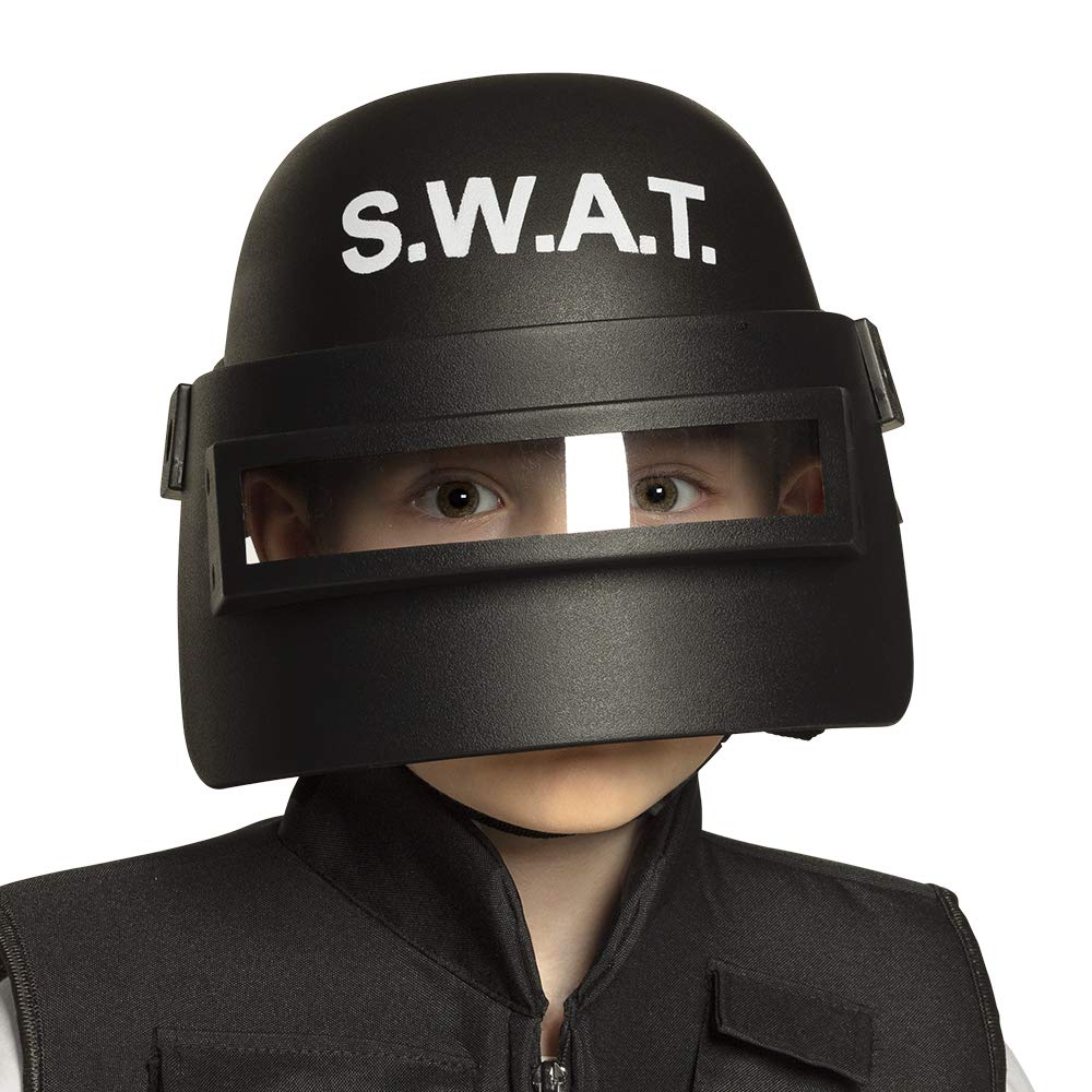 boland-headwear-01408-swat-kinderhelm-mit-visier-schwarz image 2