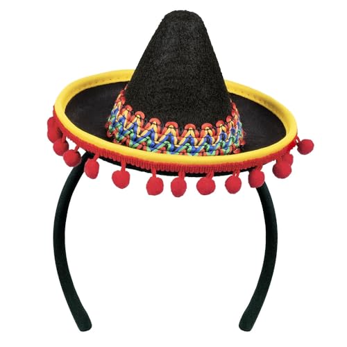 boland-headwear-sombrero-haarreif-minihut-mexiko-pompons image 4