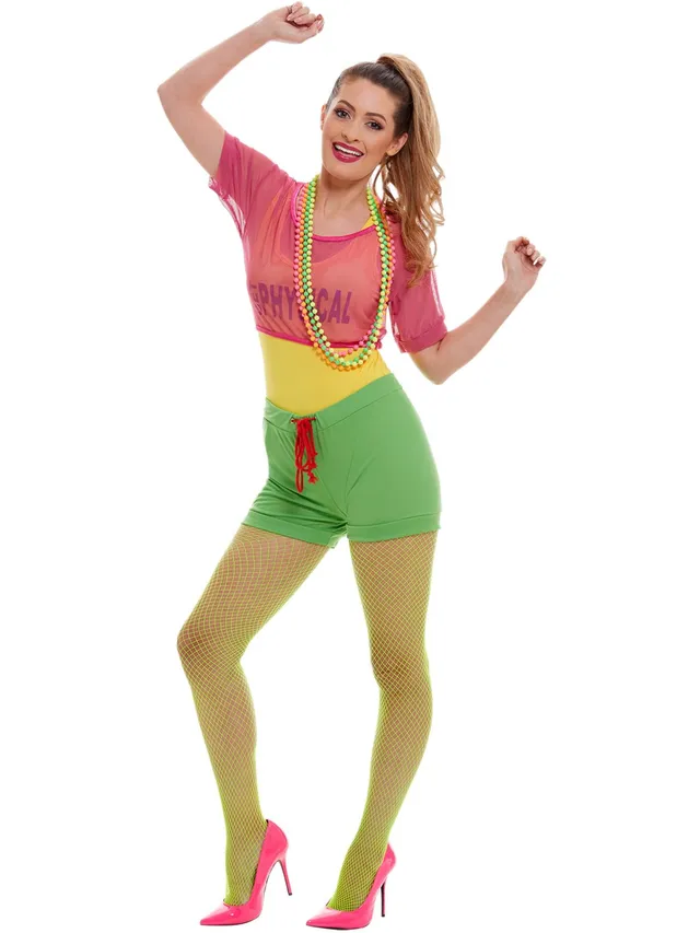 smiffys-fever-80er-aerobic-kost-m-bunt-s-damen image 1