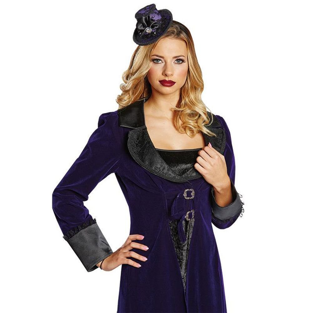 rubie-s-deluxe-vampirin-zylinder-haarreif-damen-halloween image 1