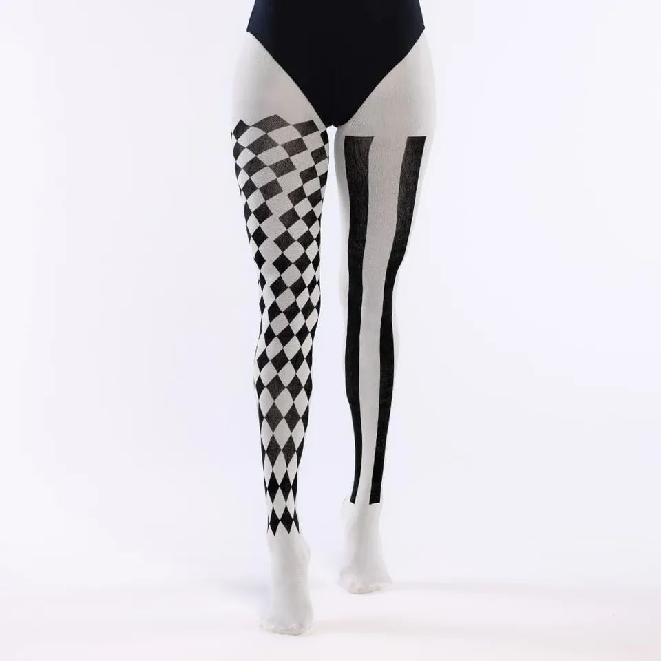 boland-jester-harlekin-strumpfhose-schwarz-wei-60-den image 1