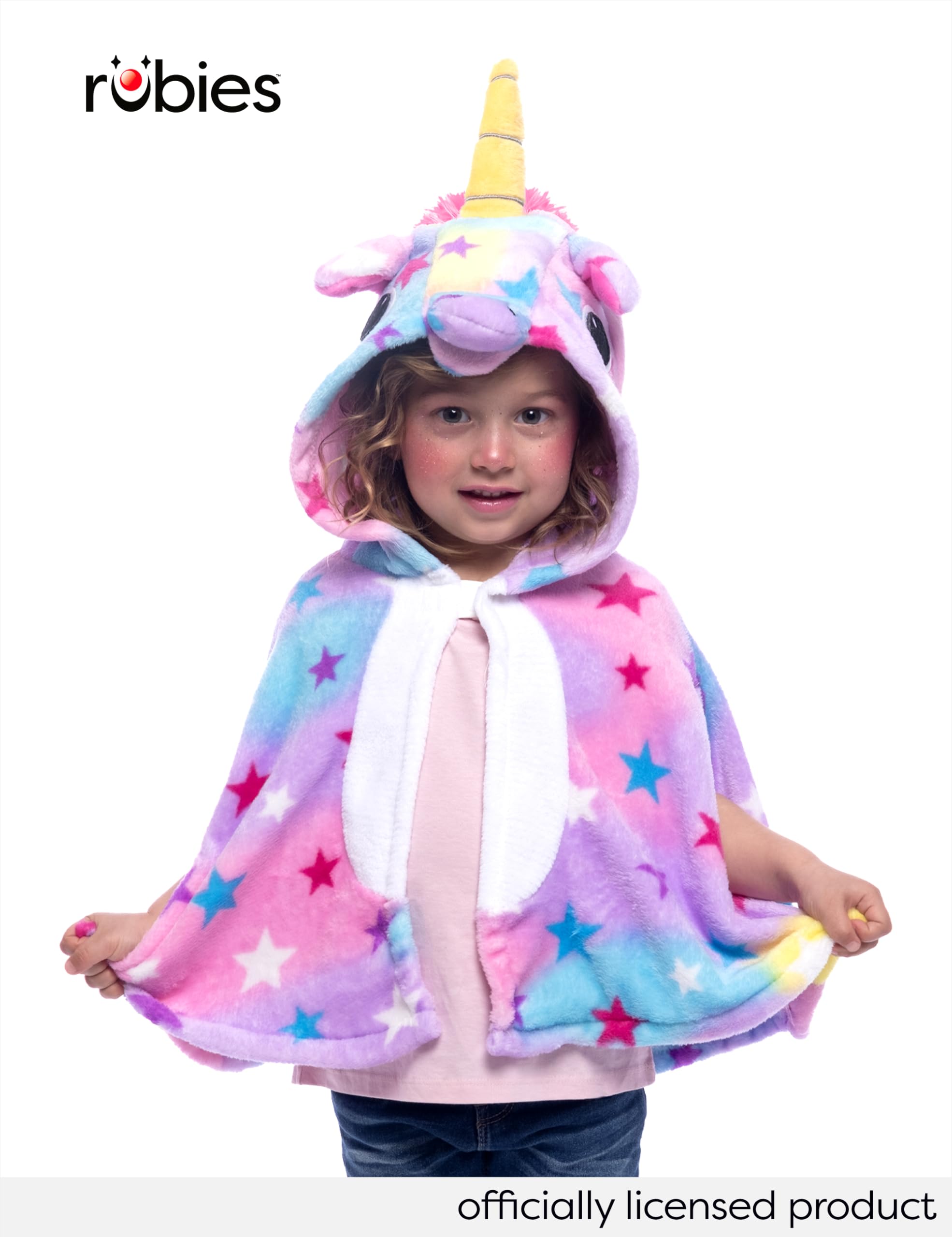 rubie-s-deluxe-super-einhorn-kapuzenumhang-kinder-kost-m image 2