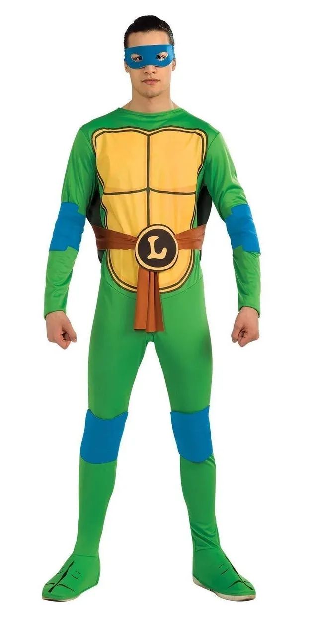 rubie-s-deluxe-leonardo-ninja-turtle-kost-m-gr-e-m image 1