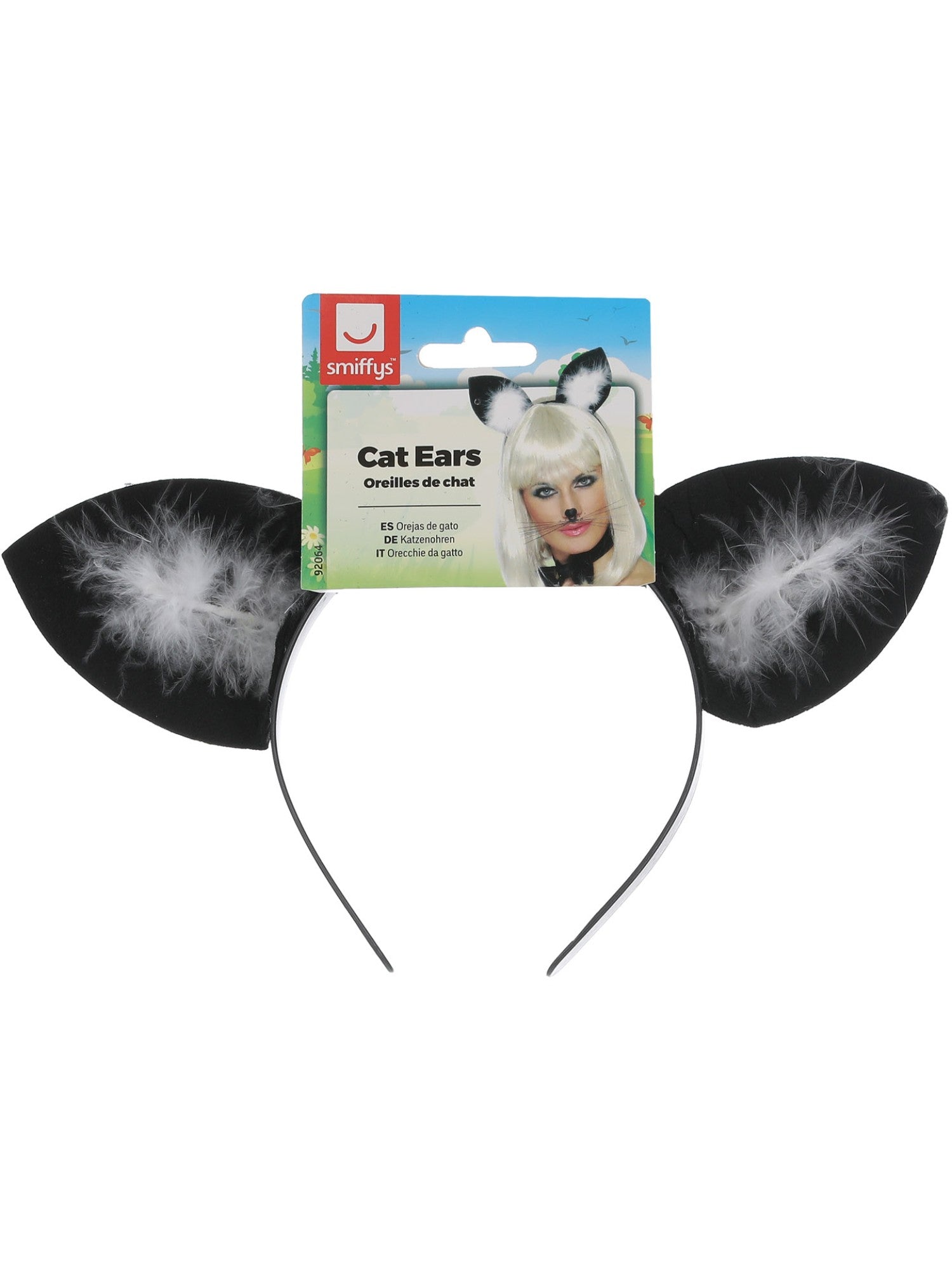 smiffys-fever-cat-ears-haarreif-schwarz-einheitsgr-e image 2