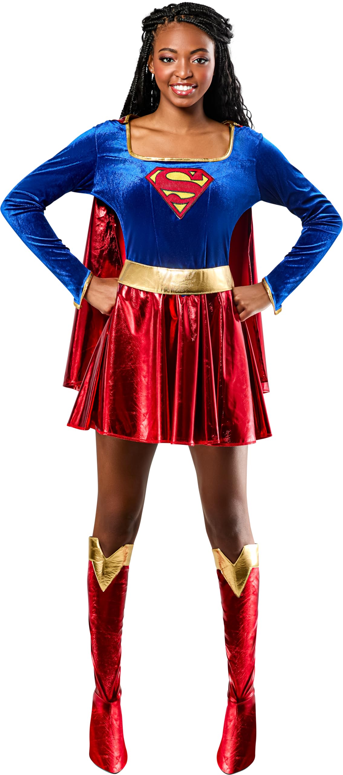 rubie-s-deluxe-supergirl-damenkost-m-gr-e-l-superhelden image 1