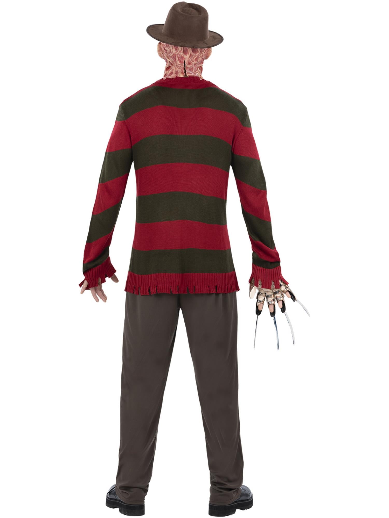 smiffys-fever-freddy-krueger-pullover-kost-m-rot-gr-n-gestreift image 2