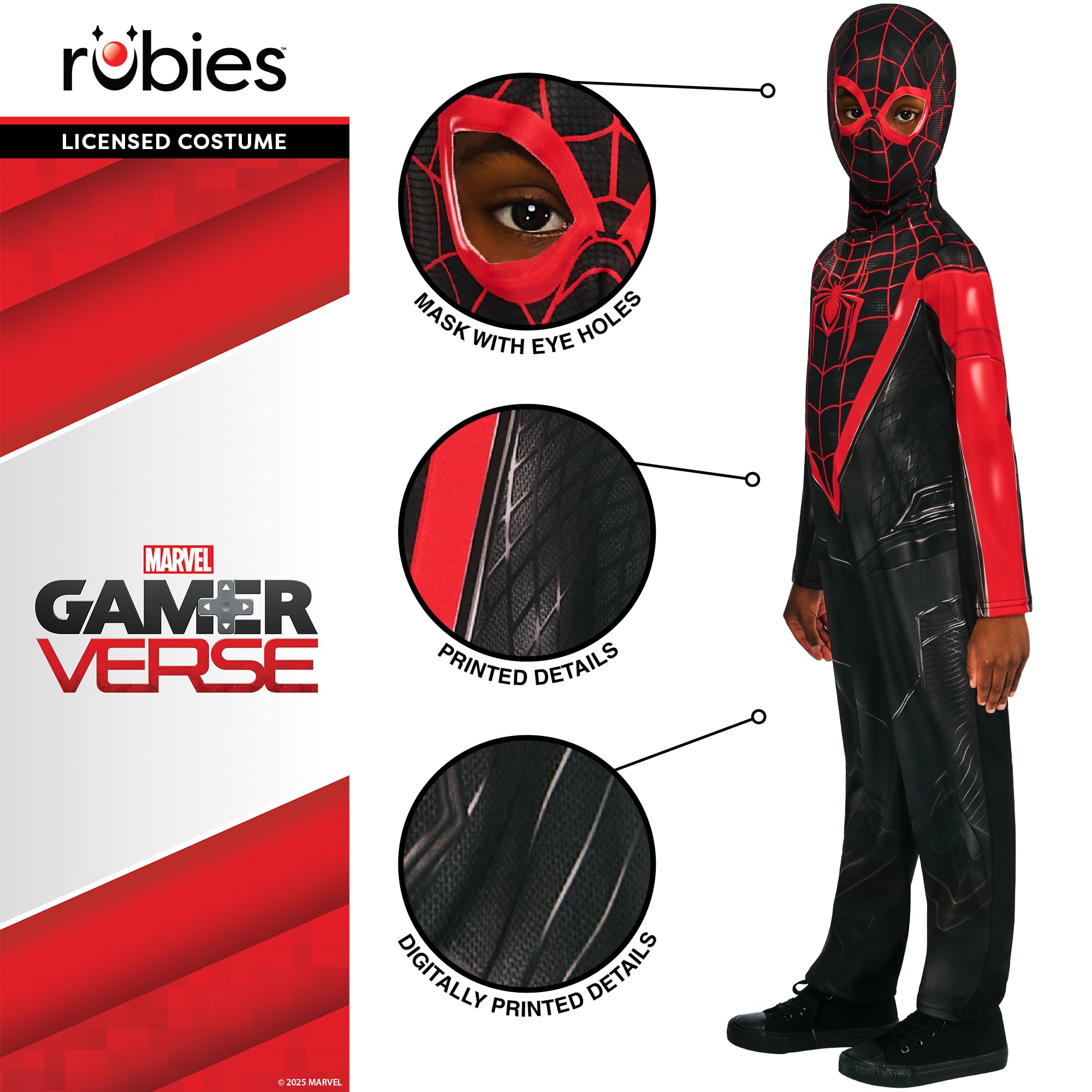 rubie-s-deluxe-miles-morales-spiderman-kost-m-5-6-jahre image 4