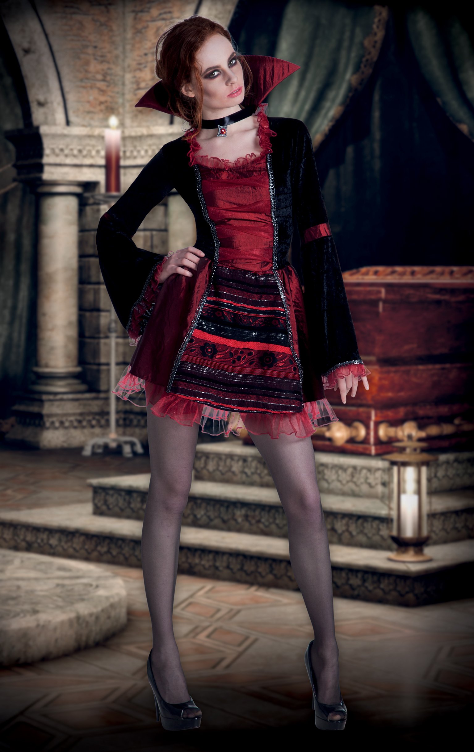 boland-halloween-vampir-kaiserin-damenkost-m-36-38-kleid image 2
