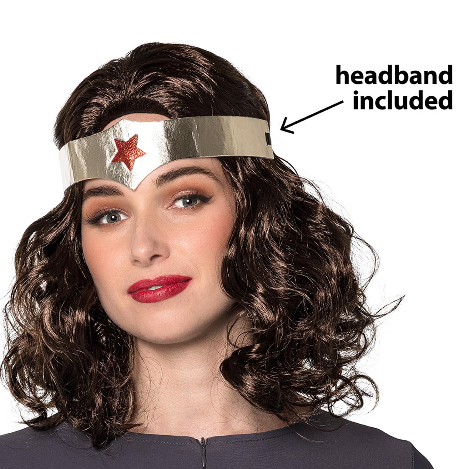 boland-85107-per-cke-superheldin-braun-mit-stirnband image 2