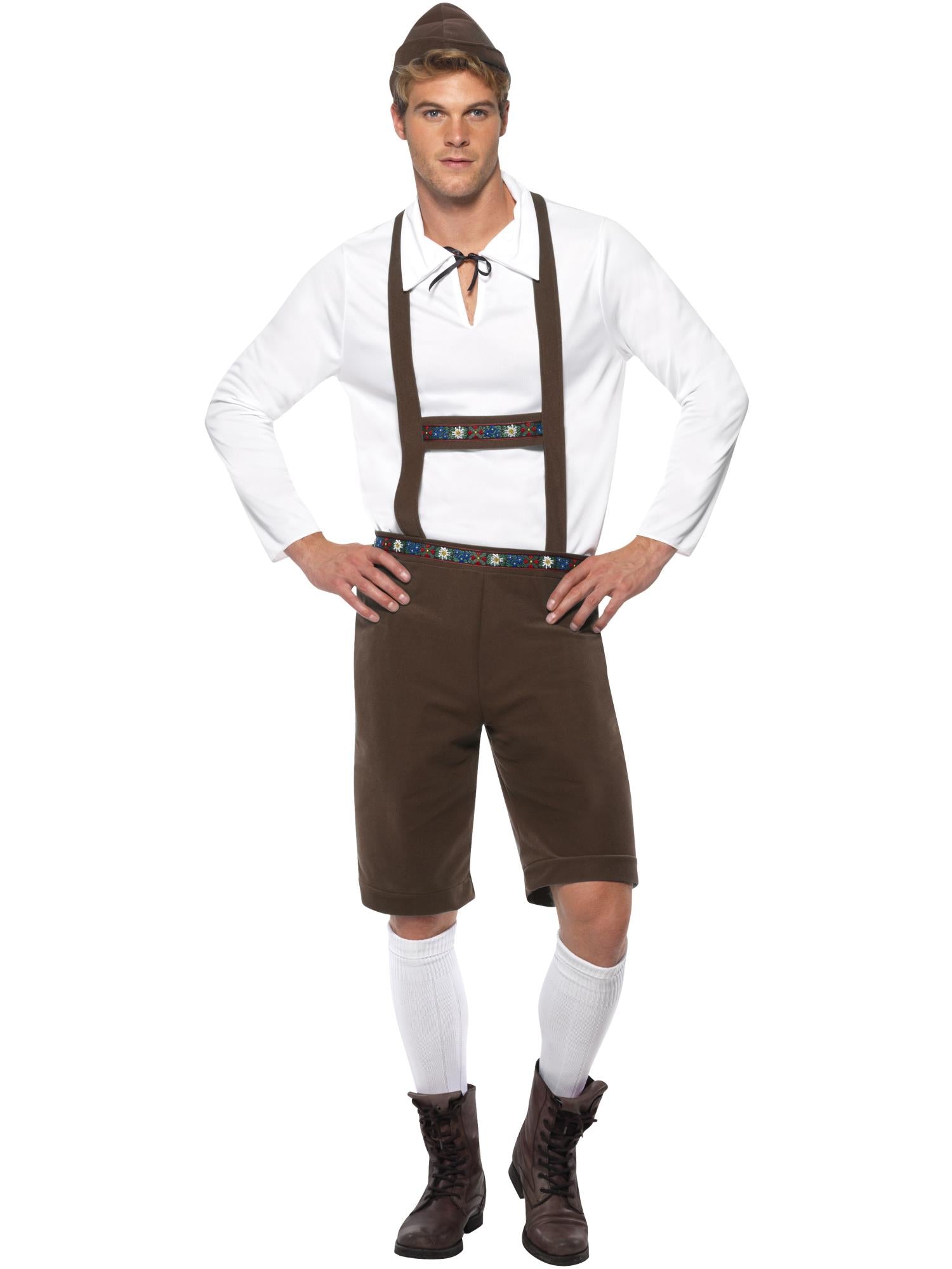 smiffys-fever-bayer-kost-m-braun-lederhosen-herren-4-tlg image 4
