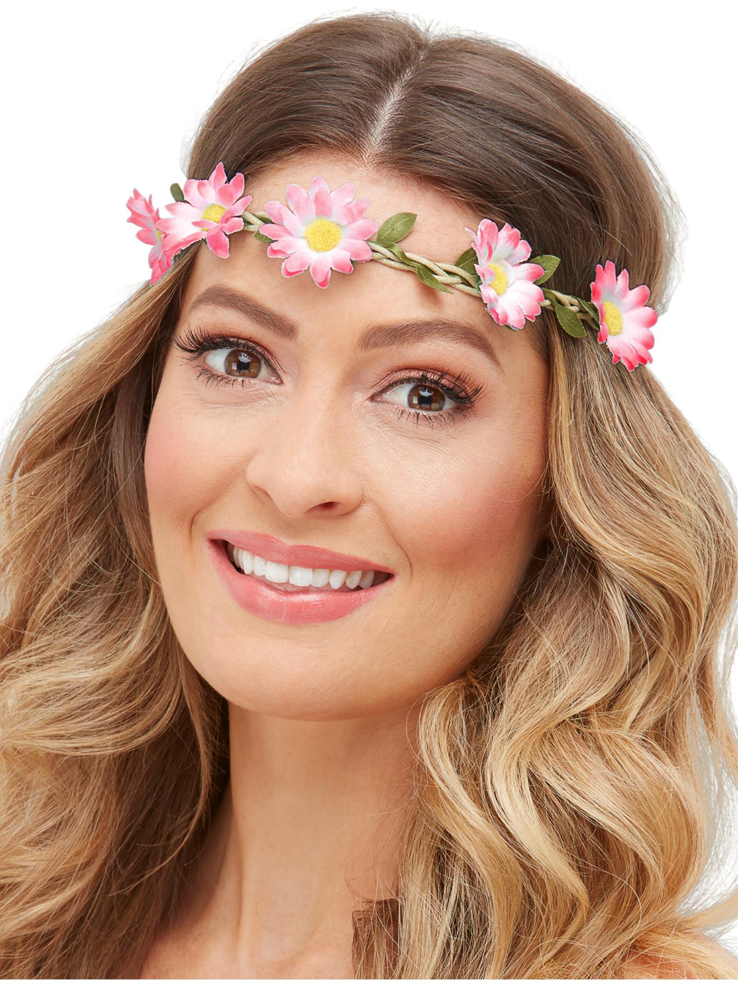 smiffys-fever-daisy-chain-haarkranz-3er-set-hippie image 1