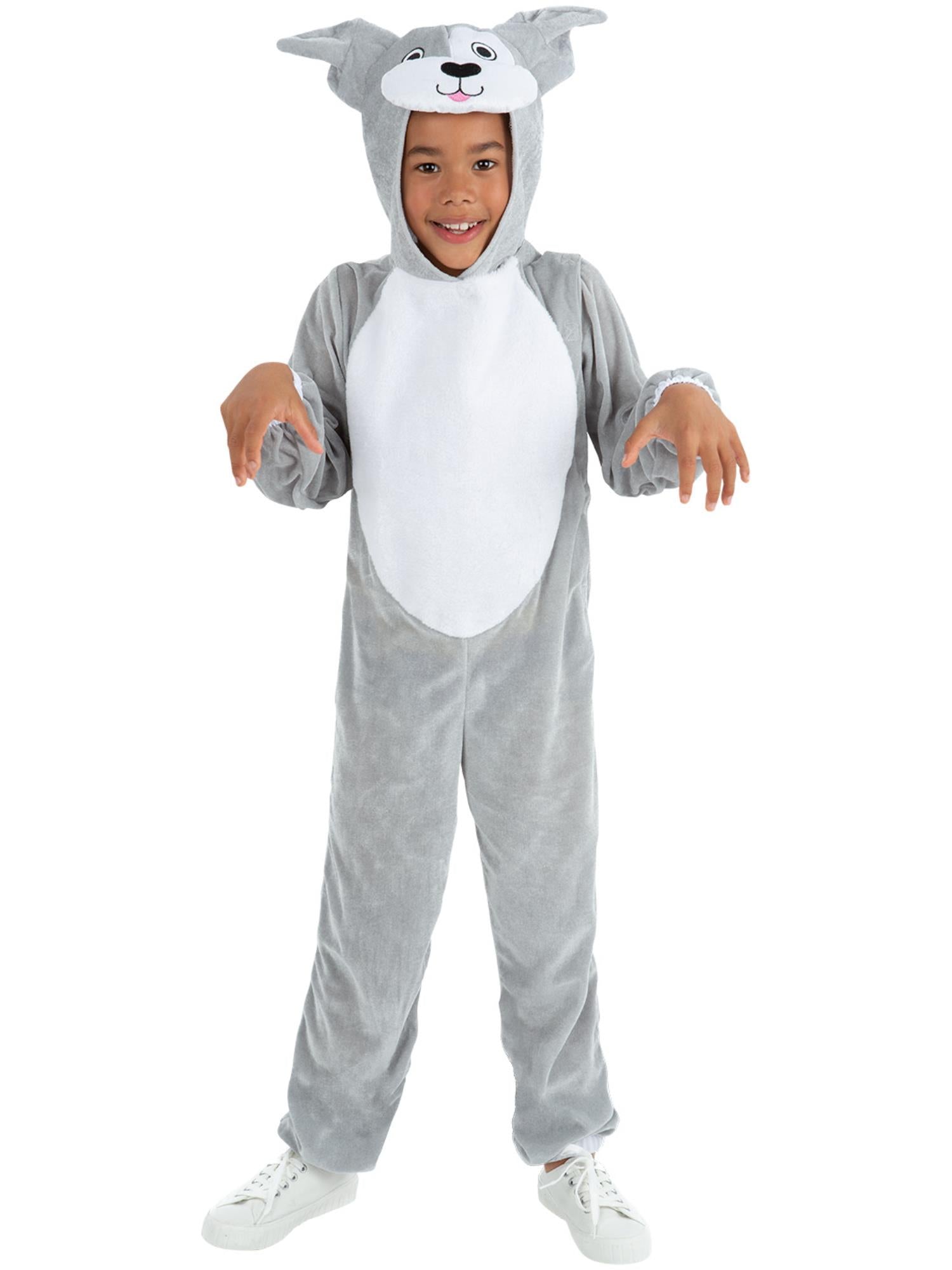 smiffys-fever-hund-kost-m-kinder-grau-m-7-9-jahre image 1