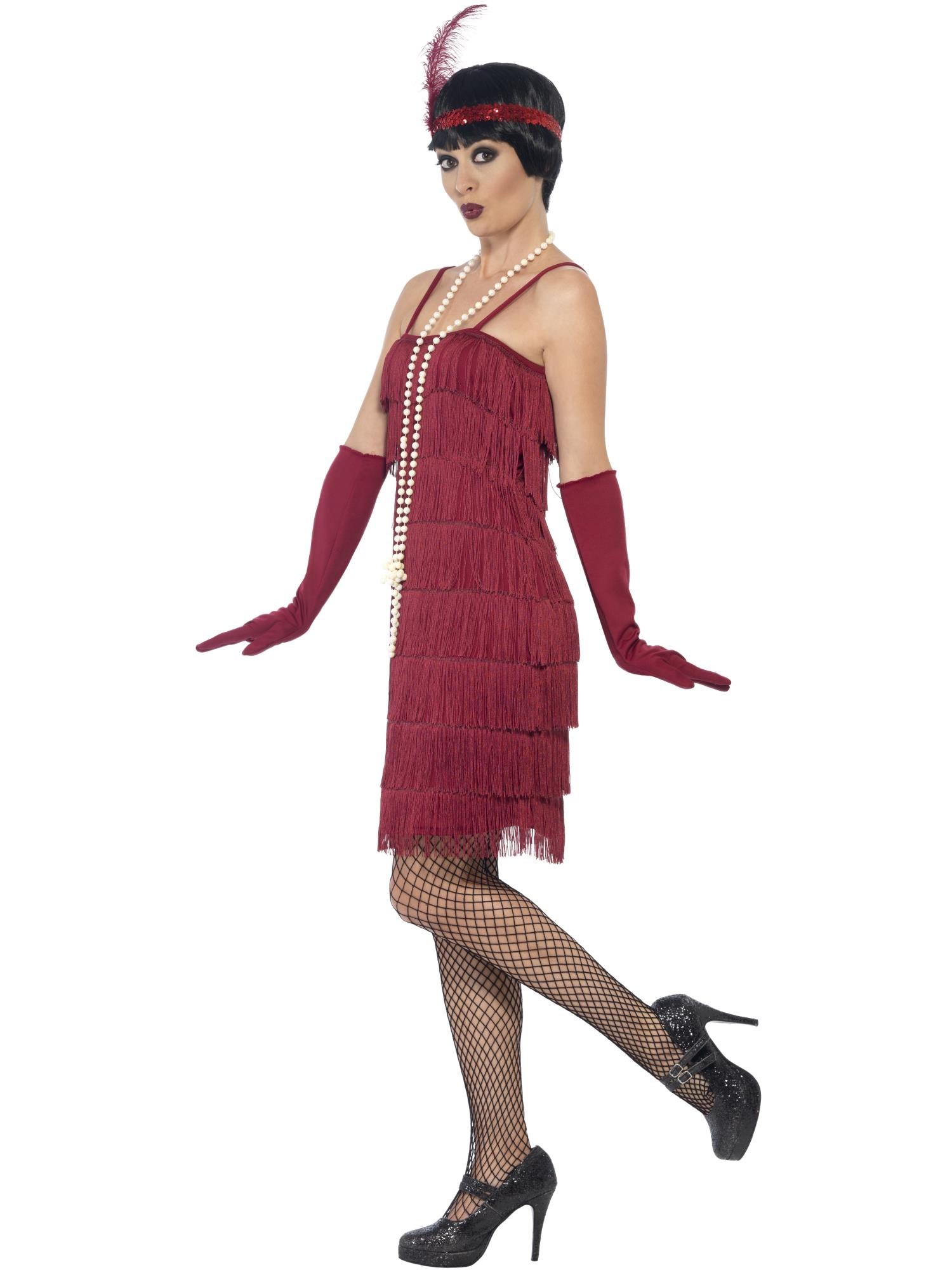 smiffys-fever-flapper-kost-m-bordeaux-s-20er image 3