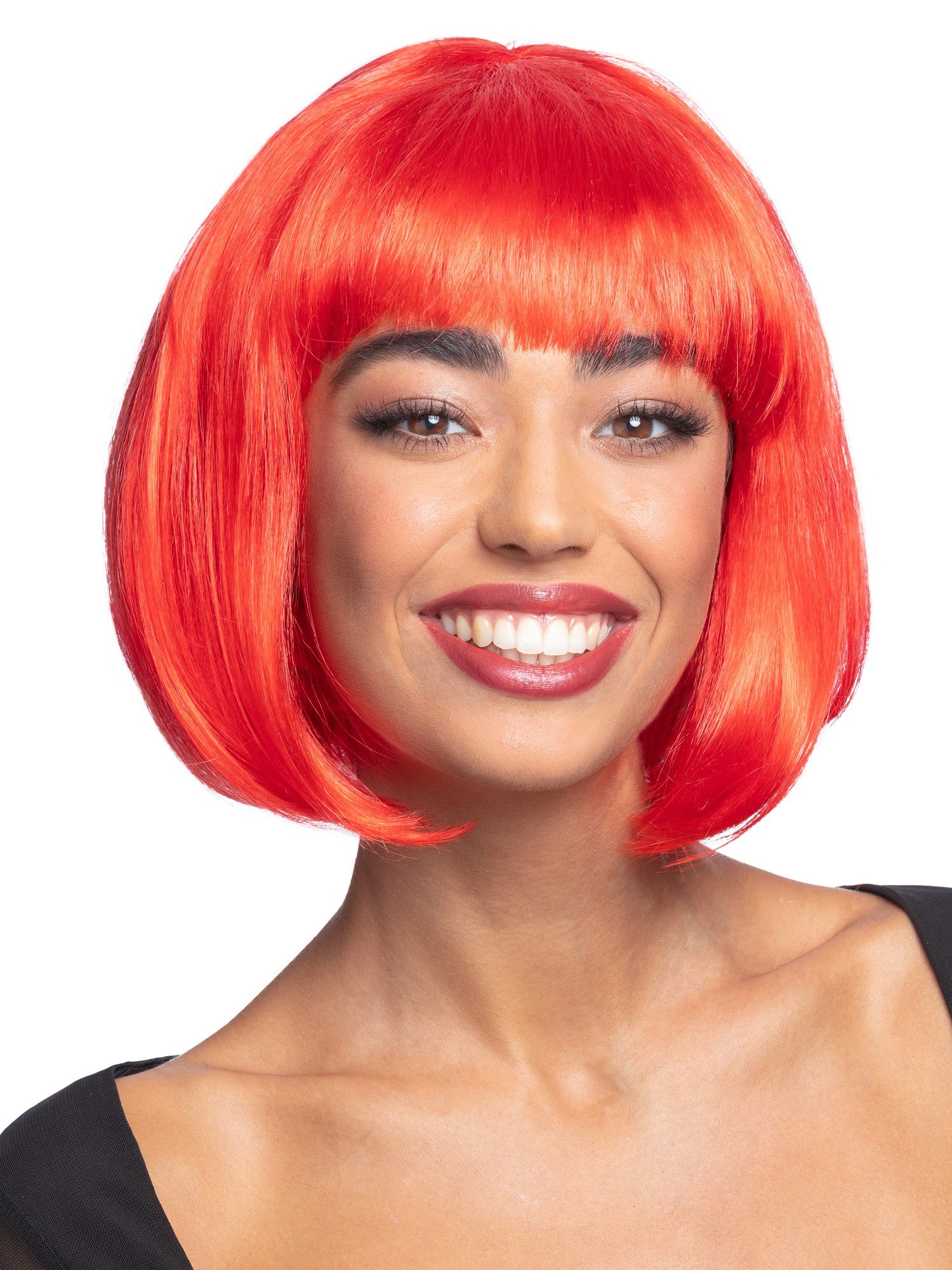 smiffys-fever-partyrama-bob-per-cke-braun-mit-pony-kurz image 2