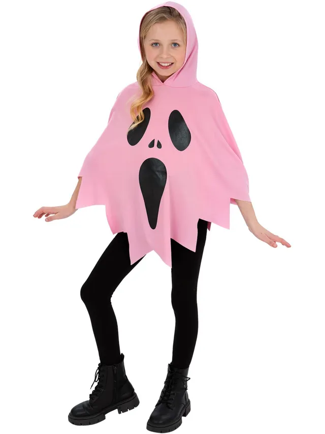 smiffys-fever-pink-ghost-poncho-geistkost-m-rosa image 1
