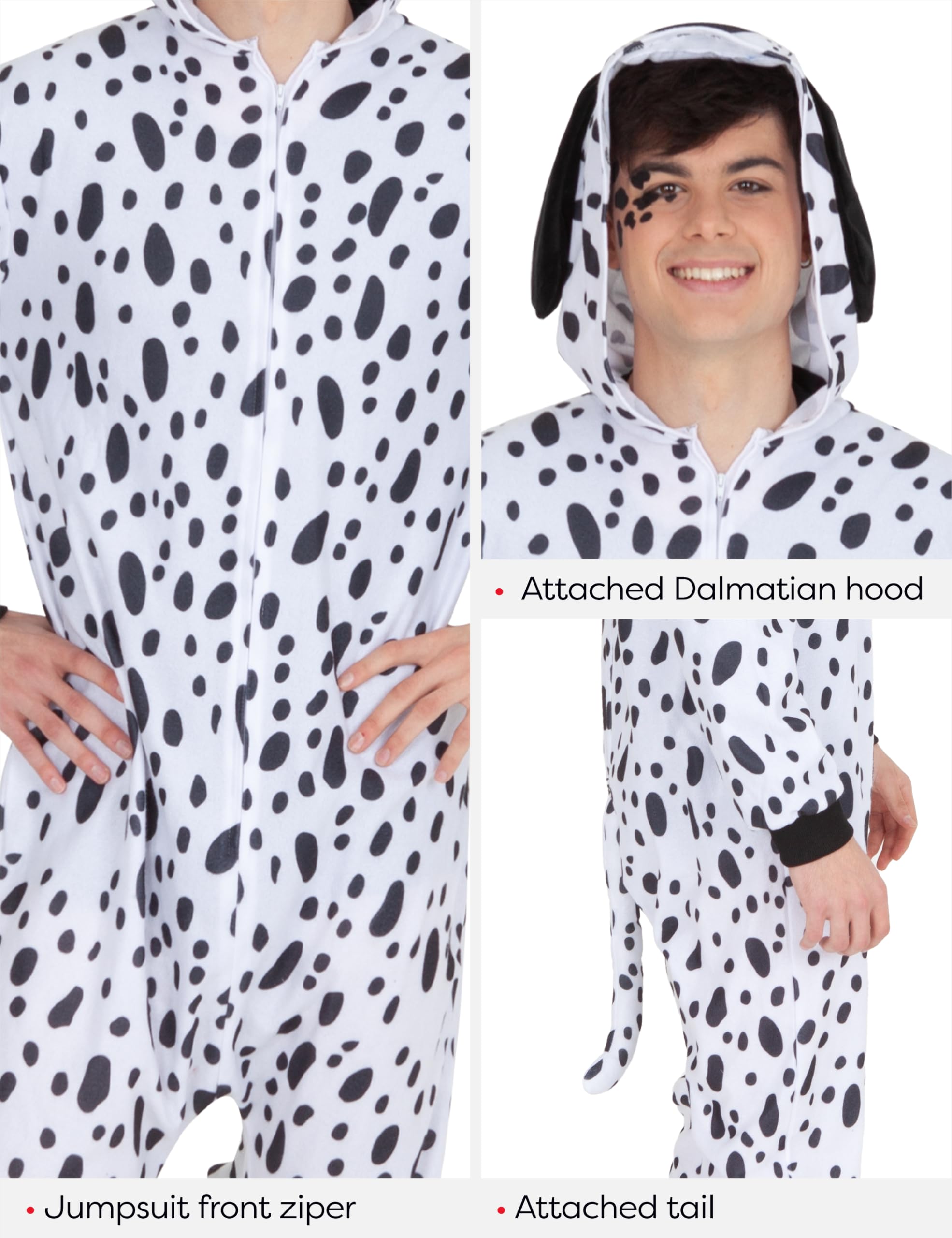 rubie-s-deluxe-dalmatiner-kost-m-jumpsuit-kapuze-erwachsene image 6
