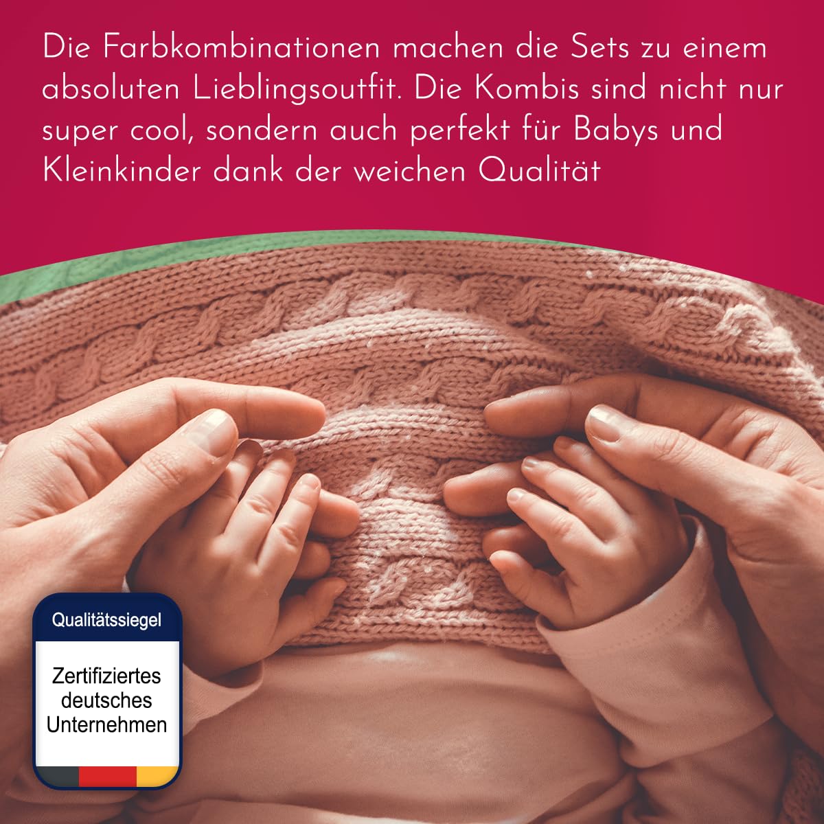 clinotest-nachwuchs-babyset-3-tlg-rosa-50-56-baumwolle image 5