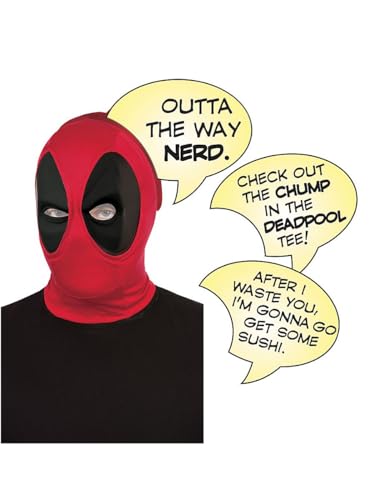 rubie-s-deluxe-marvel-deadpool-maske-sprechblasen-set-zubeh-r image 2