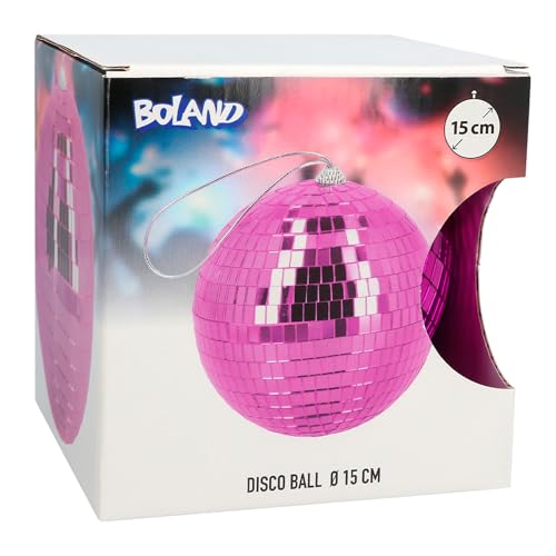boland-discokugel-disco-fever-deko-rosa-15-cm-h-ngedeko image 8