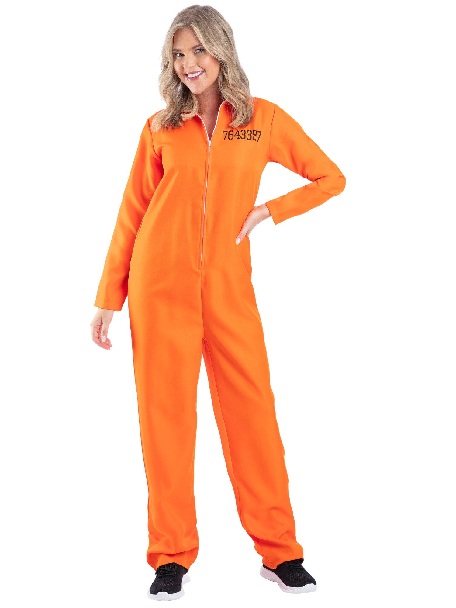 smiffys-fever-str-fling-kost-m-damen-orange-overall-m image 3