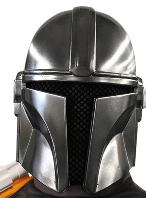 rubies-masques-mandalorian-maske-grau-pvc-erwachsene image 2