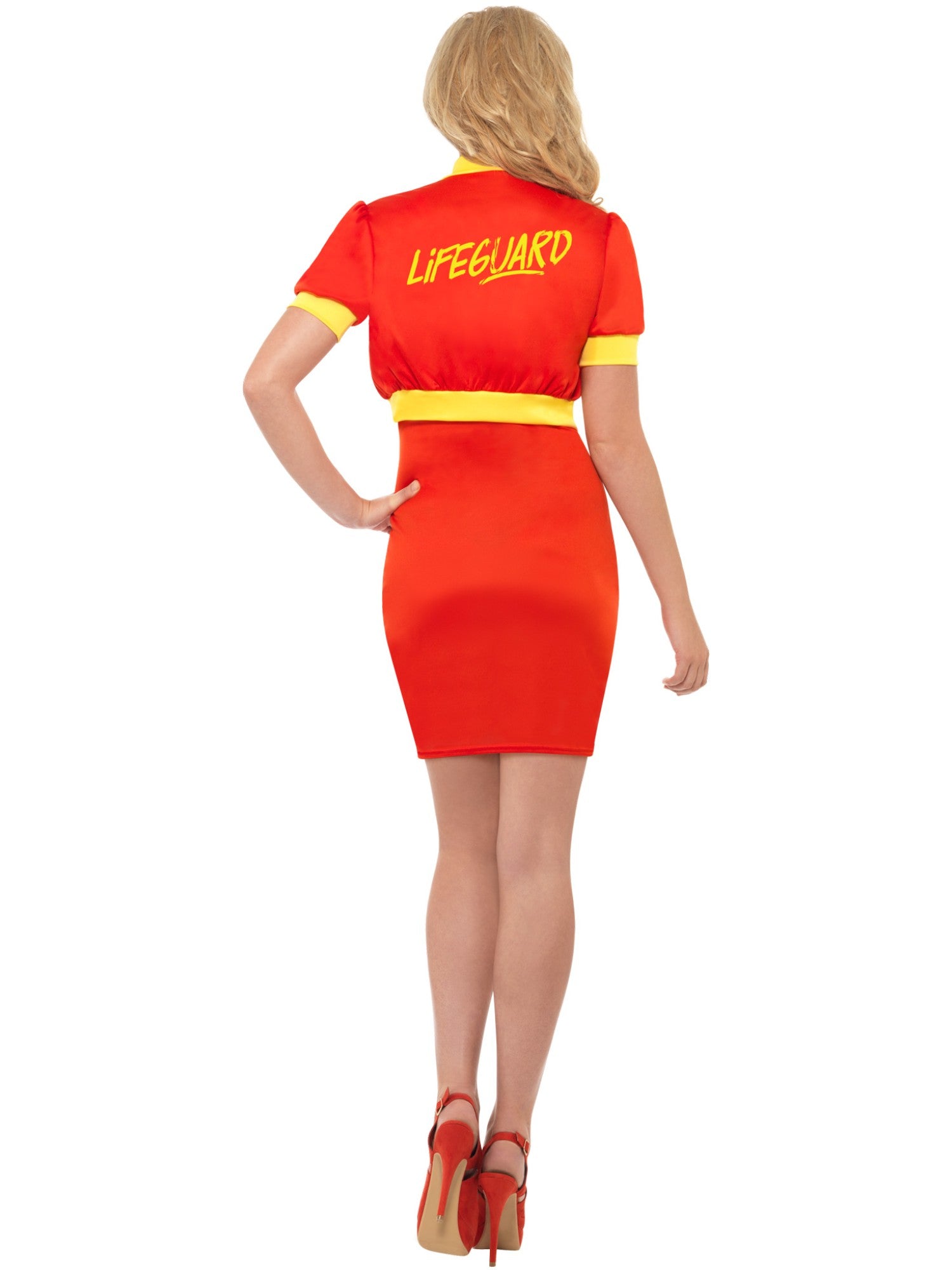 smiffys-fever-lifeguard-rettungsschwimmer-kost-m-damen-s-rot image 2