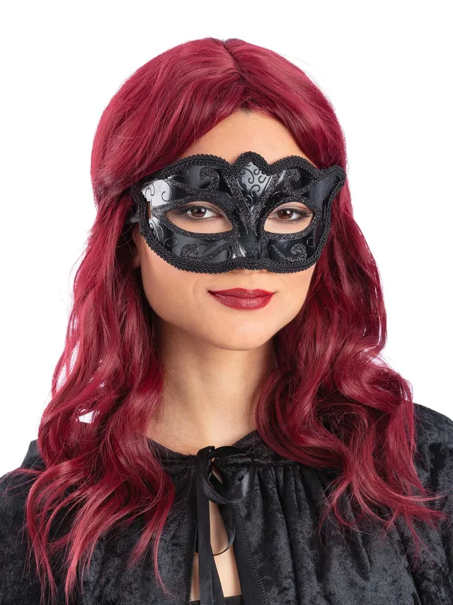 smiffys-fever-augenmaske-schwarz-venezianisch-glitzer image 1