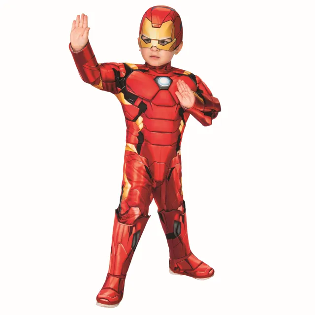 rubie-s-deluxe-iron-man-kost-m-kinder-overall-3-4-jahre-marvel image 1