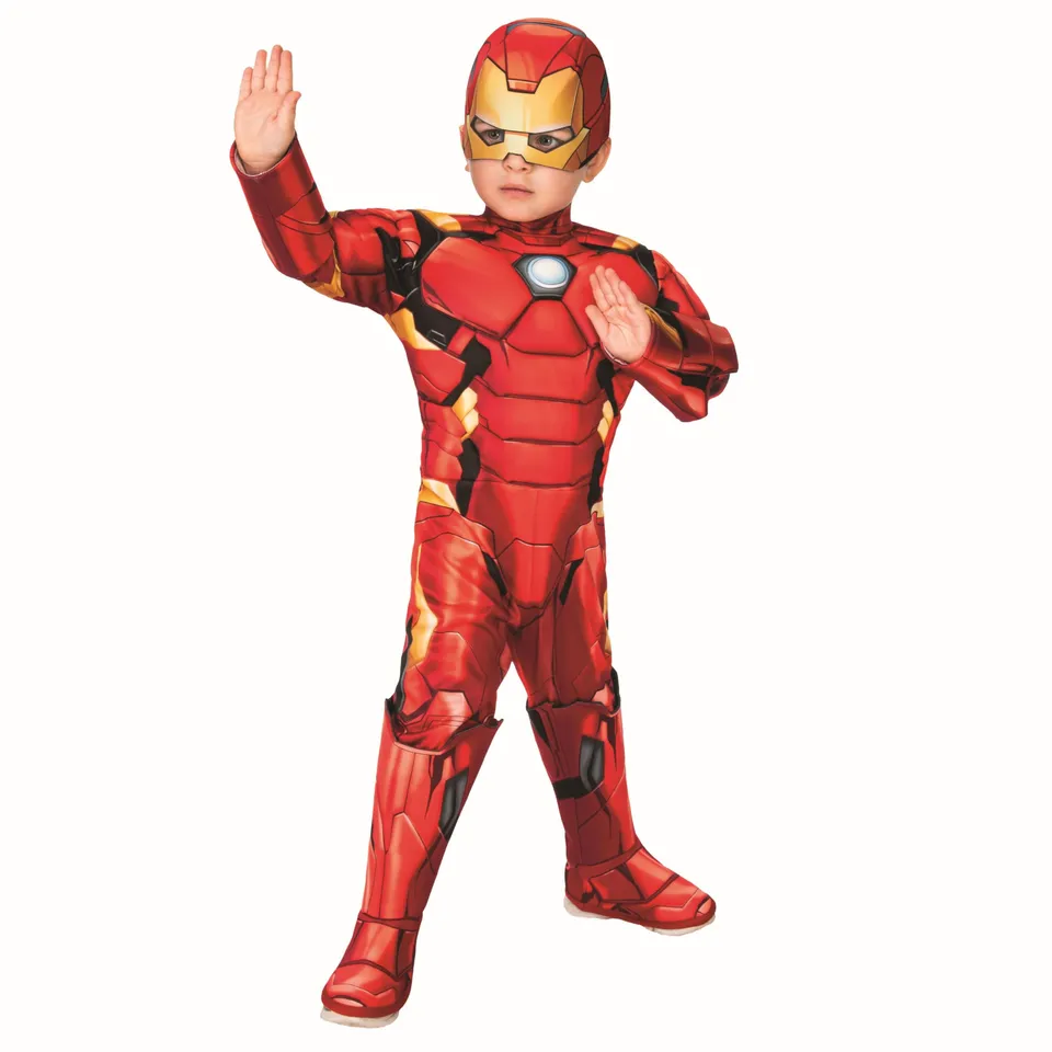 rubie-s-deluxe-iron-man-kost-m-kinder-overall-3-4-jahre-marvel image 1