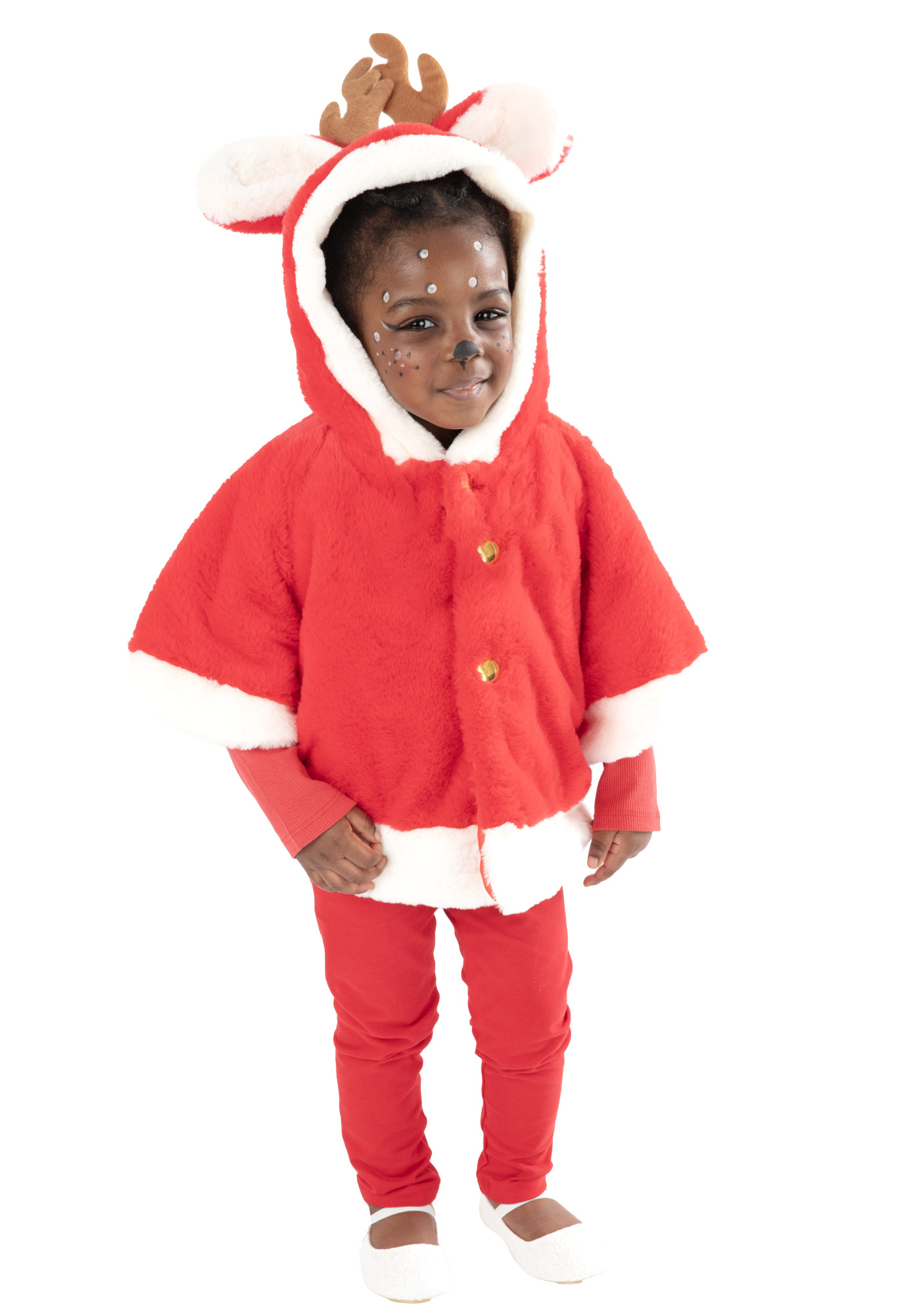 rubies-baby-weihnachtsjacke-rentier-rot-2-3-jahre-kost-m image 1