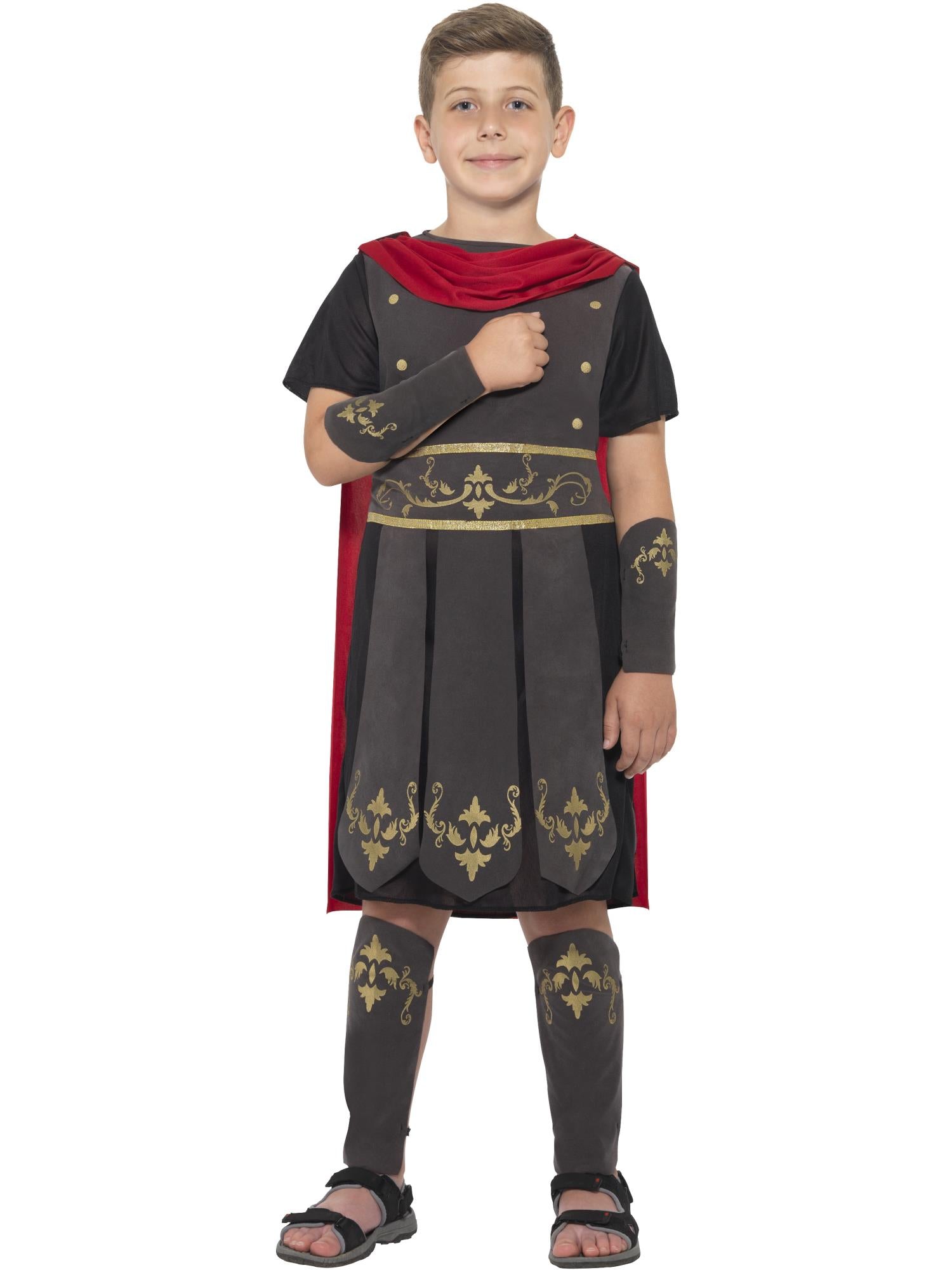 smiffys-fever-r-mer-soldat-kost-m-jungen-schwarz-gr-m image 1